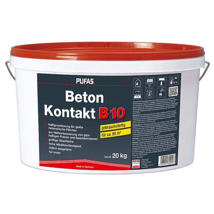 20 kg PUFAS Betonkontakt B10 (+/-80mtr2) lichtrood main product photo