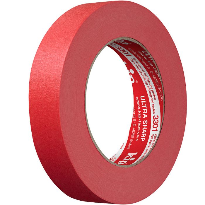 rol KIP ULTRA SHARP RED tape voor scherpe verflijnen 50 mtr 3301-24 main product photo