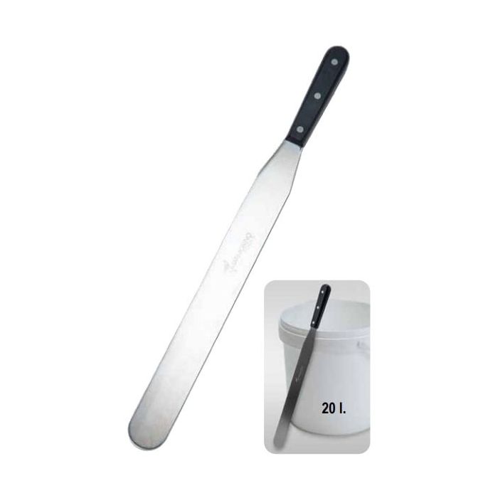 MARMORINO TOOLS RVS mengmes extra lang, houten handvat 360x30mm (20 liter) main product photo