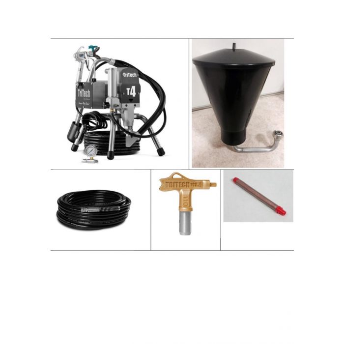 TRITECH T4 DUO Airless verfspuit stand bestaande uit: main product photo