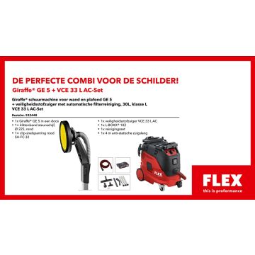 Combinatie FLEX Giraffe GE 5 + Veiligheidsstofzuiger VCE 33 L AC 532448