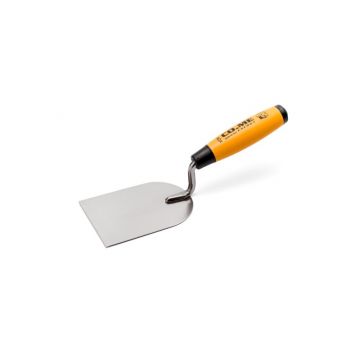 CO.ME RVS zwitsers platschopje 80 mm rubber handvat 134IN080 