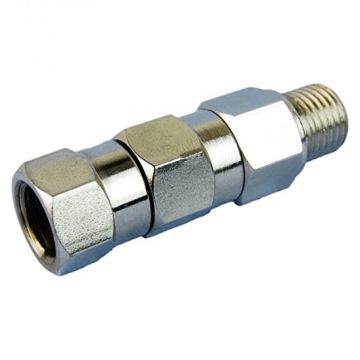 Draaikoppeling (swivel) 1/4" 250 BAR, teflon gevoerd 223341