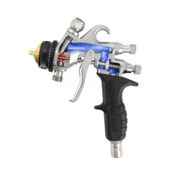 APOLLO 7700 AtomiZer MT HVLP pistool, deluxe koffer, 250 ml kunststof onderbeker en 1mm naald/nozzle set 