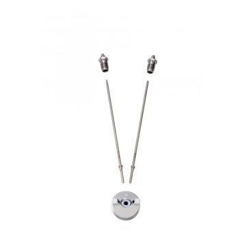 APOLLO schilders spuitset A7549, inclusief: "D" luchtkap, 1.8 en 2.5mm naald/nozzle A7549