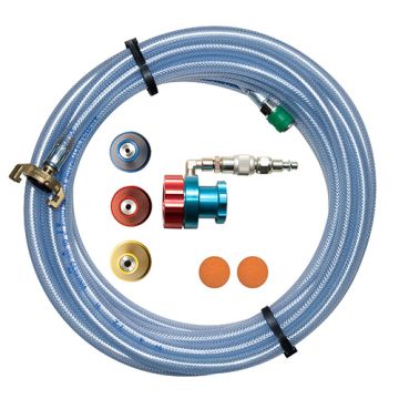 MIXER droplet spraying kit (10 mtr luchtslang, adaptor spuitkop, 3 nozzles 4,5,6, 2 schoonmaakballen) EU30582
