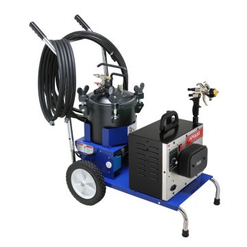 APOLLO PRECISION-6 PRO Production HVLP systeem met 10 ltr drukvat cart – PLUS pakket