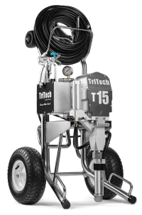 Afbeelding van TriTech T15 airless verfspuit Hi Cart compleet spuitklaar